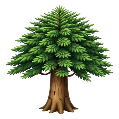 A Brazilian araucaria tree with extended branches sticker