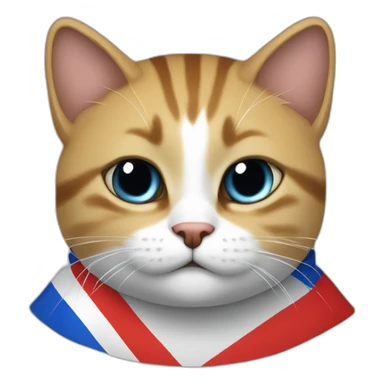 Czechia, Czech flag, cat, hoodie, sticker