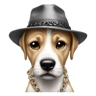 Gangster Dog wearing drip￼ sticker