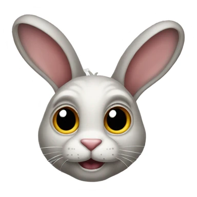 three-eyed rabbit sticker