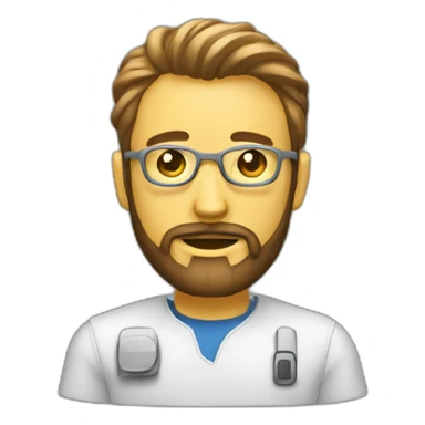 experto en electronica que tenga barba y coleta tipo hister sticker