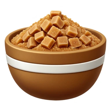 brown sugar in bowl sticker