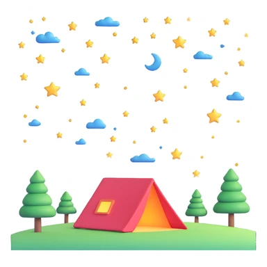 A starry sky sticker