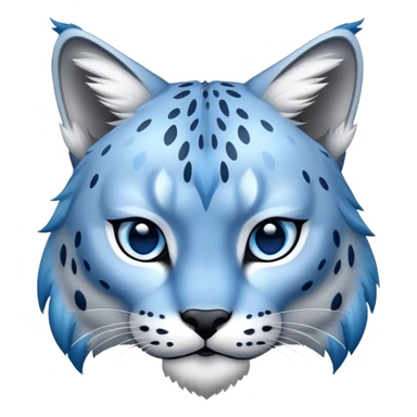 A blue lynx sticker