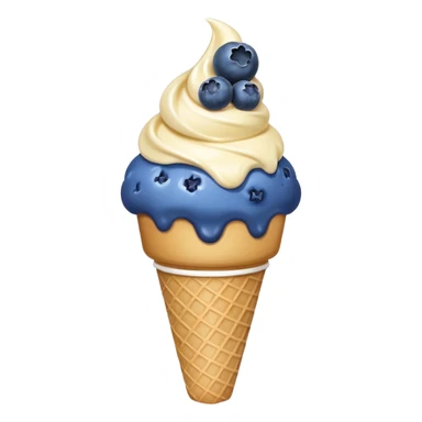 icecream-cone-blueberries sticker