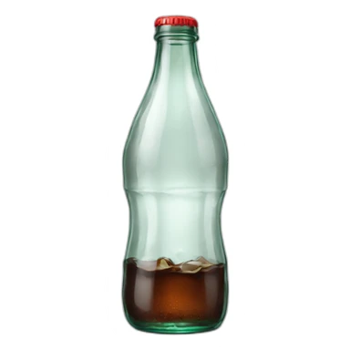 classic clear glass coke bottle sticker