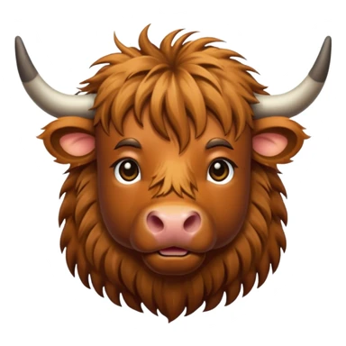highland cow sticker