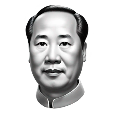 photorealistic mao zedong sticker