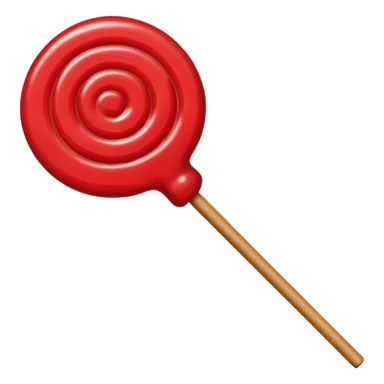 red round lollipop sticker