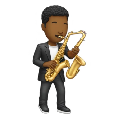 dana colley playing on sax sticker