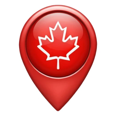 location pin canada sticker