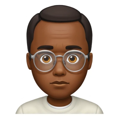 diddy with glasses but white sticker