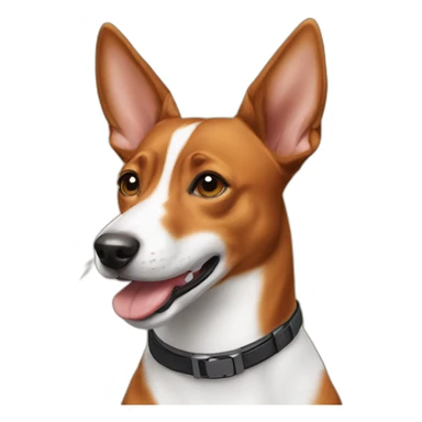 happy basenji sticker