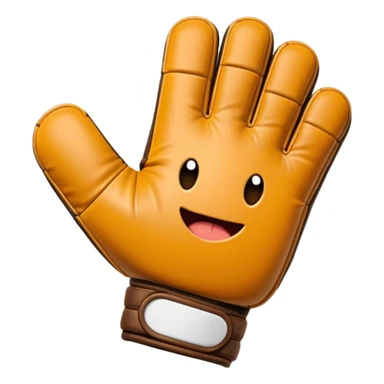 guantes de portero de futbol aplaudiendo, divertido sticker