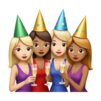 girls party in club sticker