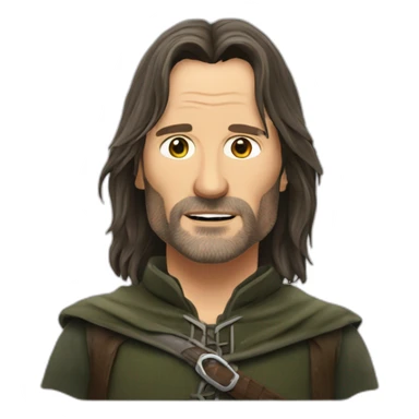 aragorn mange une carotte sticker