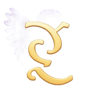 Purple letter s with wings sticker