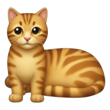 Du beurre sur le dos d'un chat sticker