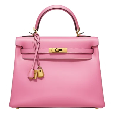 hermes kelly bubblegum pink color gold hardware sticker