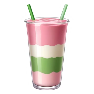 Strawberry matcha milk tea sticker