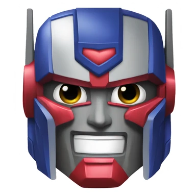 Optimus prime heart eyes sticker