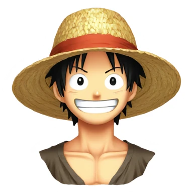 Luffy One Piece Straw Hat sticker