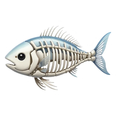 fish skeleton sticker