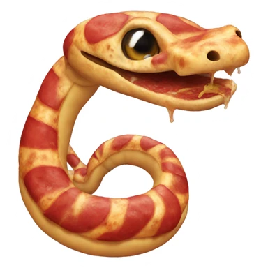 Pizza snake  sticker
