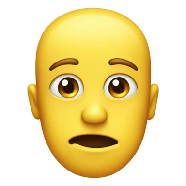 Yellow face emoji with awkward smile and tears in its eyes sticker