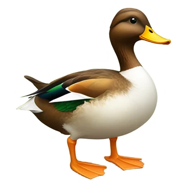 Duck on a safari sticker