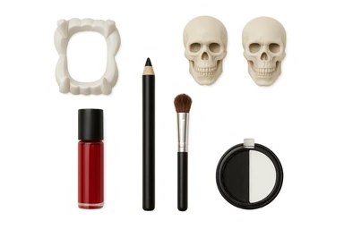 Halloween makeup objects, remove background sticker