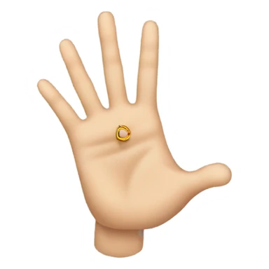 Hand with ring and middle finger crossing with the thumb down sticker