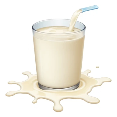 Splash milk floor sticker