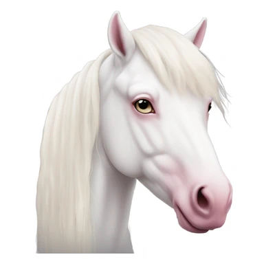 Albino Horse ￼ sticker