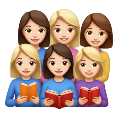 Book girlies sticker