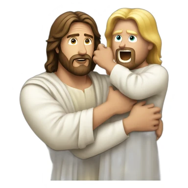 Jesus arresting donald Trump sticker