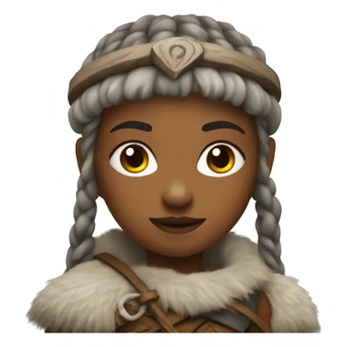 Viking girl sticker