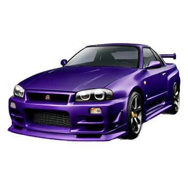 Nissan R34 midnight purple sticker