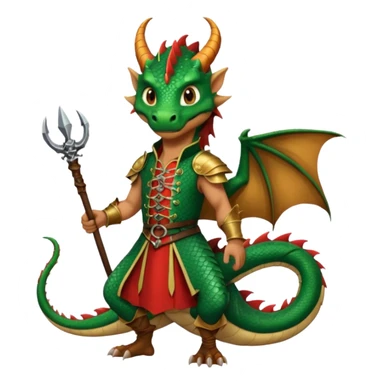 a dragon tamer with a whip in his hand in medieval time with a dragon next to him sticker