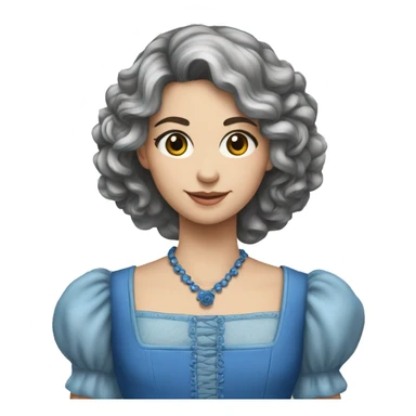 Pintor vestido de rouoa cinza e azul sticker