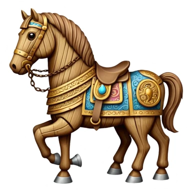 trojan horse sticker