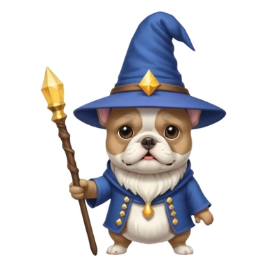 French Bulldog wizard sticker