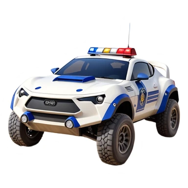 Star Wars’s storm trooper’s police evil darkly night blue Dirty and dented Local Motors Rally Fighter off road race car hot rod meets 2013 scion fr-s trophy truck-style basher flying down a dusty road (silver wheels) sticker