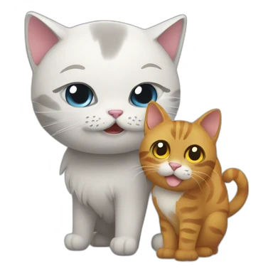 cat & hurricane sticker