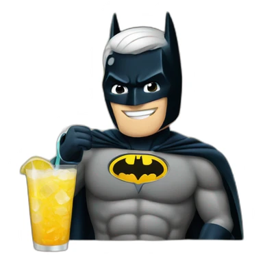 Batman serving drinks in a bar sticker