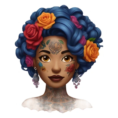 tattooed lady sticker