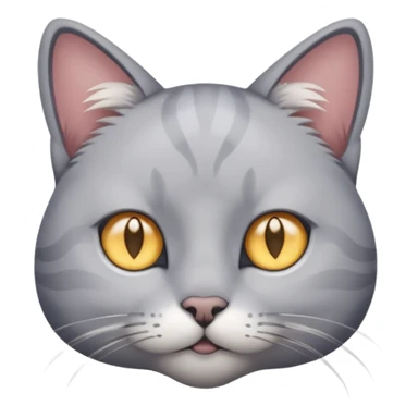 A cat with star eyes wearing a gray shirt sticker