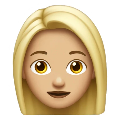 bruja rubia con pestañas grandes sticker