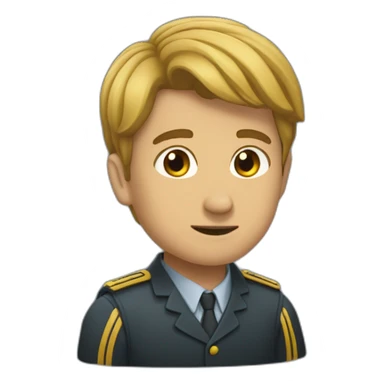 un jeune homme qui tombe sticker