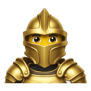golden armor sticker